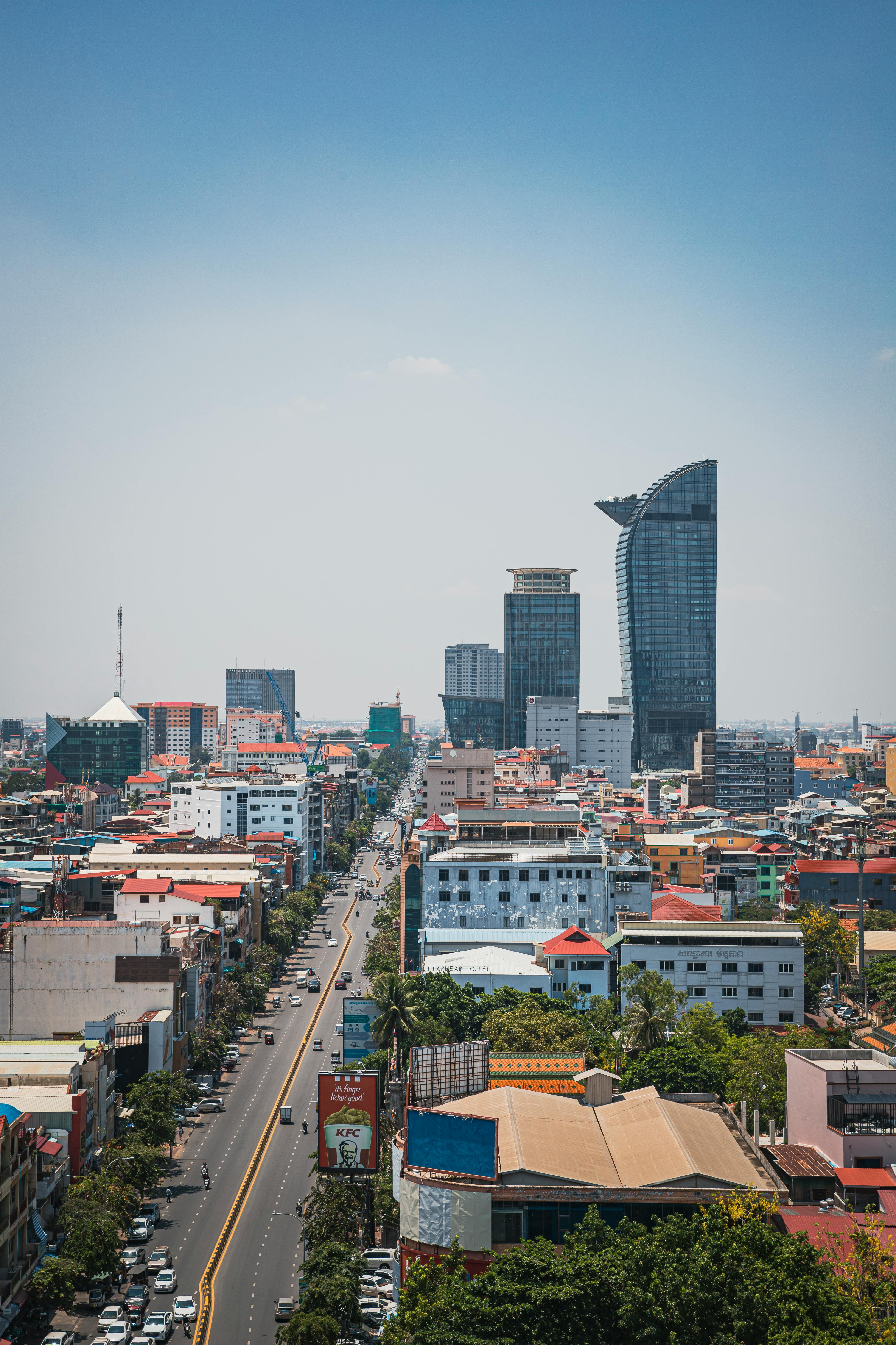 Phnom Penh city view